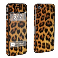 Apple iPhone 4 or 4s Full Body Decal Vinyl Skin - Yellow Cheetah By SkinGuardz