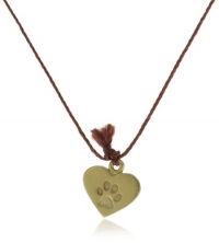 Dogeared Jewels and Gifts Make A Wish Cat Lover Gold-Plated Sterling Silver Paw on Heart Pendant Necklace, 16 Dogeared Jewels and Gifts Make A Wish Cat Lover Gold-Plated Sterling Silver Paw on Heart Pendant Necklace, 16