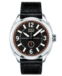 A handsome chronograph with sporty accents from esQ Movado's Excel watch collection. A handsome chronograph with sporty accents from esQ Movado's Excel watch collection.