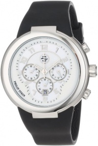 Philip Stein Unisex 32-AW-RBB Active White and Black Chronograph Rubber Strap Watch Philip Stein Unisex 32-AW-RBB Active White and Black Chronograph Rubber Strap Watch