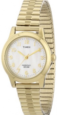 Timex Women's T2M827 Elevated Classics Dress Gold-Tone Stainless Steel Expansion Band Watch Timex Women's T2M827 Elevated Classics Dress Gold-Tone Stainless Steel Expansion Band Watch