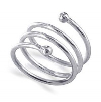 Sterling Silver 10mm Wide Dazzling Spiral Band Polished Finish Ring Size 4, 5, 6, 7, 8, 9 Sterling Silver 10mm Wide Dazzling Spiral Band Polished Finish Ring Size 4, 5, 6, 7, 8, 9