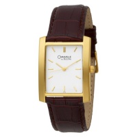 Caravelle by Bulova Men's 44A06 Leather Strap White Dial Watch Caravelle by Bulova Men's 44A06 Leather Strap White Dial Watch
