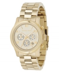 Warm, wonderful colors light up this Michael Kors timepiece. Warm, wonderful colors light up this Michael Kors timepiece.