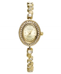 Delicate crystal accents light up this darling watch from Charter Club. Delicate crystal accents light up this darling watch from Charter Club.