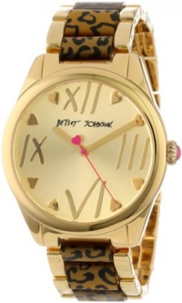 Betsey Johnson Women's BJ00105-02 Analog Leopard Printed Bracelet Watch Betsey Johnson Women's BJ00105-02 Analog Leopard Printed Bracelet Watch