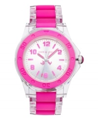 Adorably chic, this hot pink Rich Girl watch from Juicy Couture is your go-to weekend accessory. Adorably chic, this hot pink Rich Girl watch from Juicy Couture is your go-to weekend accessory.