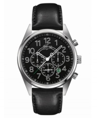 Silver and black is a timeless combination. This precise Zaragoza watch from Lacoste illustrates classic style. Silver and black is a timeless combination. This precise Zaragoza watch from Lacoste illustrates classic style.
