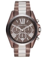 A menswear-inspired Bradshaw watch from Michael Kors with a bold touch of silver tone accents. A menswear-inspired Bradshaw watch from Michael Kors with a bold touch of silver tone accents.