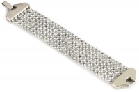 Streets Ahead Cuff Bracelet with Swarovski Crystal Chain