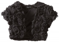 Ruby Rox Kids Girls 7-16 Rosette Shrug, Black, X-Large Ruby Rox Kids Girls 7-16 Rosette Shrug, Black, X-Large