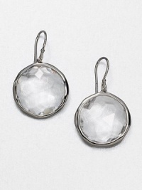 From the Wicked Collection. An elegant style with faceted clear quartz stones set in blackened sterling silver. Black rhodium-plated sterling silverClear quartzDrop, about 1.37Hook backImported From the Wicked Collection. An elegant style with faceted clear quartz stones set in blackened sterling silver. Black rhodium-plated sterling silverClear quartzDrop, about 1.37Hook backImported