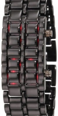 GGI International Women's WLed-Lava-BR Black Stainless Steel Lava RED LED Digital Bracelet Watch GGI International Women's WLed-Lava-BR Black Stainless Steel Lava RED LED Digital Bracelet Watch