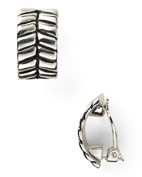 Glamor defined: subtle texture gives these silver-plated earrings from Lauren Ralph Lauren added dimension. Wear them to take your look from simple to striking. Glamor defined: subtle texture gives these silver-plated earrings from Lauren Ralph Lauren added dimension. Wear them to take your look from simple to striking.