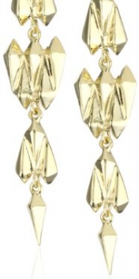 Rachel Leigh Tryst Gold Statement Drop Earrings