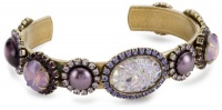 Liz Palacios Piedras Swarovski Crystal and Cabochons Thin Cuff Bracelet Liz Palacios Piedras Swarovski Crystal and Cabochons Thin Cuff Bracelet