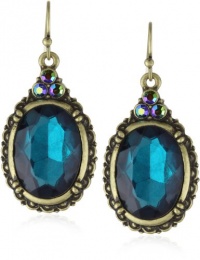 1928 Jewelry Victorian Peacock Turquoise Colored Gem Earrings 1928 Jewelry Victorian Peacock Turquoise Colored Gem Earrings
