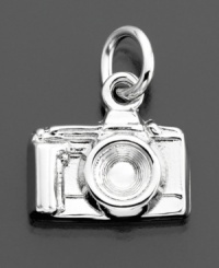 Capture every moment! This intricate camera charm by Rembrandt Charms is crafted in sterling silver. Approximate drop: 1/2 inches. Capture every moment! This intricate camera charm by Rembrandt Charms is crafted in sterling silver. Approximate drop: 1/2 inches.