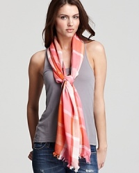 A classic plaid scarf in this season's favorite hues. A classic plaid scarf in this season's favorite hues.