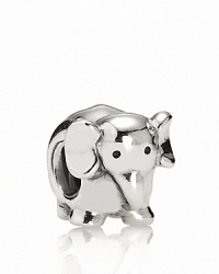 With his oversize ears and uplifted trunk, this sterling silver PANDORA elephant charm is sure to win your heart. With his oversize ears and uplifted trunk, this sterling silver PANDORA elephant charm is sure to win your heart.