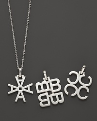 In India Hicks' signature geometric style, four initial letters originally combine to grand effect in the designer's Love Letter pendants. In India Hicks' signature geometric style, four initial letters originally combine to grand effect in the designer's Love Letter pendants.