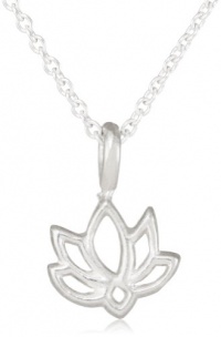 Dogeared Jewels & Gifts Good Karma, Sterling Silver Happy Lotus Necklace Dogeared Jewels & Gifts Good Karma, Sterling Silver Happy Lotus Necklace