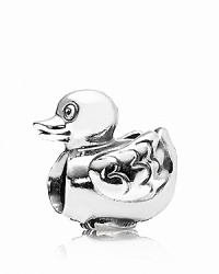 A darling ducky charm in sterling silver ups the cute quotient of your PANDORA bracelet. A darling ducky charm in sterling silver ups the cute quotient of your PANDORA bracelet.