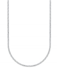 Add a touch of luxury with a simple chain. Giani Bernini's sparkle necklace is crafted in sterling silver. Approximate length: 18 inches.