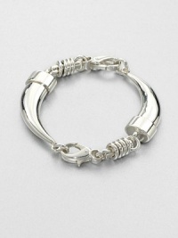 EXCLUSIVELY AT SAKS. Entice the senses with sensual, tusk-shaped, sterling silver links accented with jingling rings that is a celebration of the founding years of this brand .Sterling silverLength, about 7.8Lobster clasp closureMade in Italy EXCLUSIVELY AT SAKS. Entice the senses with sensual, tusk-shaped, sterling silver links accented with jingling rings that is a celebration of the founding years of this brand .Sterling silverLength, about 7.8Lobster clasp closureMade in Italy