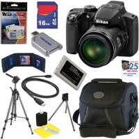 Nikon COOLPIX P510 16.1 MP CMOS Digital Camera with 42x Zoom and GPS (Black) + EN-EL5 Battery + 9pc Bundle 16GB Deluxe Accessory Kit Nikon COOLPIX P510 16.1 MP CMOS Digital Camera with 42x Zoom and GPS (Black) + EN-EL5 Battery + 9pc Bundle 16GB Deluxe Accessory Kit