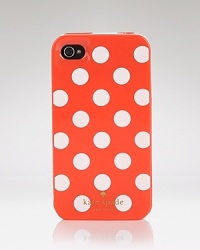 Get spotted with this polka-splashed iPod case from kate spade new york, sure to be a bright topic of conversation. Get spotted with this polka-splashed iPod case from kate spade new york, sure to be a bright topic of conversation.
