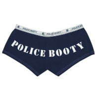 Blue POLICE BOOTY Booty Shorts Blue POLICE BOOTY Booty Shorts