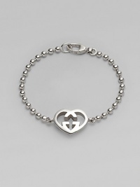 From the Love Britt Collection. A charming design with a heart shaped GG link on a ball chain. Sterling silverLobster clasp closureLength, about 7Made in Italy From the Love Britt Collection. A charming design with a heart shaped GG link on a ball chain. Sterling silverLobster clasp closureLength, about 7Made in Italy