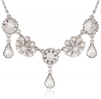 Betsey Johnson Iconic Coral Glam Crystal Flower and Gem Necklace Betsey Johnson Iconic Coral Glam Crystal Flower and Gem Necklace