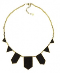House of Harlow 1960 Black Leather Station Necklace House of Harlow 1960 Black Leather Station Necklace