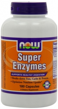 NOW Foods Super Enzymes, 180 Capsules NOW Foods Super Enzymes, 180 Capsules