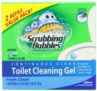 Scrubbing Bubbles Toilet Gel Fresh Clean (1 Dispenser & 2 Refill) Scrubbing Bubbles Toilet Gel Fresh Clean (1 Dispenser & 2 Refill)