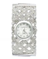 In bloom. This floral-designed watch from Charter Club sparkles with glittering accents. In bloom. This floral-designed watch from Charter Club sparkles with glittering accents.