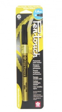 Sakura 41381 Blister Card Pentouch Metallic Ink Marker, Fine, Gold Sakura 41381 Blister Card Pentouch Metallic Ink Marker, Fine, Gold