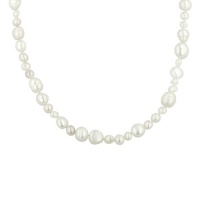 White Multi-Shape Freshwater Cultured Pearl Endless Necklace (5-11mm ), 62 White Multi-Shape Freshwater Cultured Pearl Endless Necklace (5-11mm ), 62