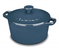 Cuisinart CI630-20BG Chef's Classic Enameled Cast Iron 3-Quart Round Covered Casserole, Provencal Blue Cuisinart CI630-20BG Chef's Classic Enameled Cast Iron 3-Quart Round Covered Casserole, Provencal Blue