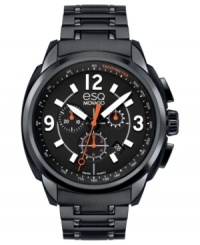 A luxury chronograph with sporty accents from esQ Movado's Excel watch collection. A luxury chronograph with sporty accents from esQ Movado's Excel watch collection.
