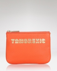 Indulge your faux glow fetish with this slim pouch from Rebecca Minkoff. Warning: the leather mini is so bright it burns. Indulge your faux glow fetish with this slim pouch from Rebecca Minkoff. Warning: the leather mini is so bright it burns.