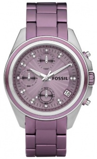 Fossil Women's ES2916 Stainless Steel Analog Purple Dial Watch Fossil Women's ES2916 Stainless Steel Analog Purple Dial Watch