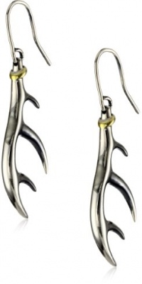 Elizabeth and James Antler Silver and 18k Gold-Plated Drop Earrings Elizabeth and James Antler Silver and 18k Gold-Plated Drop Earrings