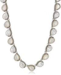 Judith Jack Amor Sterling Silver, Marcasite, Cubic Zirconia and Pearl Collar Necklace Judith Jack Amor Sterling Silver, Marcasite, Cubic Zirconia and Pearl Collar Necklace