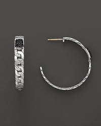 From the carved chain collection, in sterling silver and black sapphire.Designed by John Hardy From the carved chain collection, in sterling silver and black sapphire.Designed by John Hardy