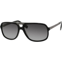 Hugo Boss 0453/P/S Men's Polarized Rectangular Full Rim Active Sunglasses - Black/Gray / Size 59/16-135 Hugo Boss 0453/P/S Men's Polarized Rectangular Full Rim Active Sunglasses - Black/Gray / Size 59/16-135