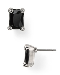 Work pared down elegance into your look with these Carolee earrings. They feature simply styled jet stones, which come set in striking silver plate. Work pared down elegance into your look with these Carolee earrings. They feature simply styled jet stones, which come set in striking silver plate.