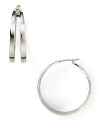 Strike silver with these shapely earrings from Lauren Ralph Lauren. Designed to add drama, this plated pair perfects day-to-evening elegance. Strike silver with these shapely earrings from Lauren Ralph Lauren. Designed to add drama, this plated pair perfects day-to-evening elegance.